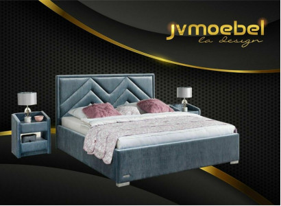 Komplettes Schlafzimmer Set Bett 2x Nachttisch 3 tlg. Sets Designer Luxus Betten